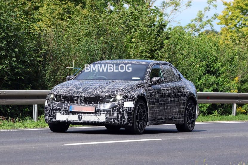 2026 BMW i3 Sedan NA0 prototype testing with production headlights