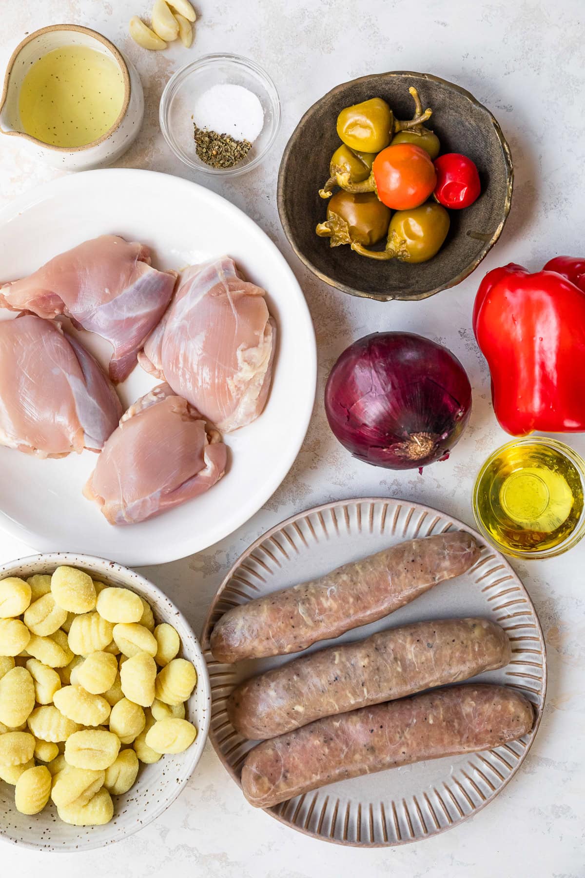 Sheet Pan Chicken Scarpariello ingredients